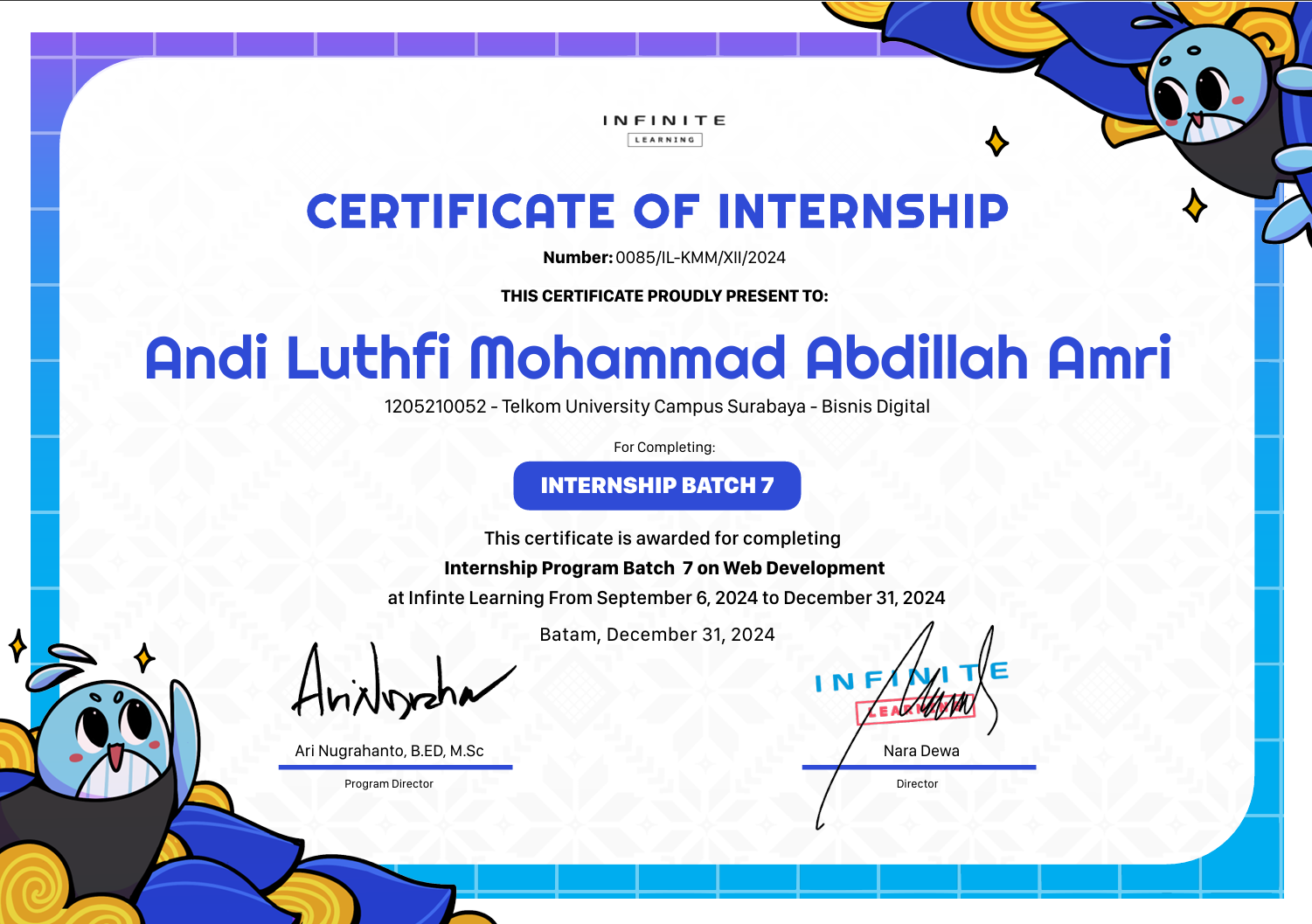 Infinite Learning Batch 7